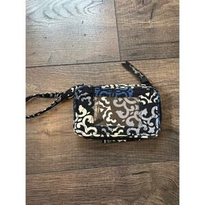 VERA BRADLEY SMALL COIN/CARD WALLET WITH WRIST STRAP
